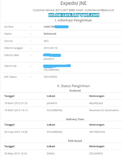 Cara Cek Resi JNE via Online Cara Cek Resi JNE via Online