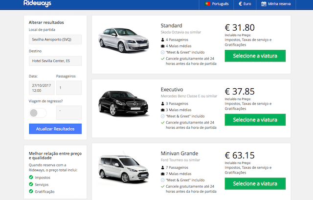 Pesquisador de Transfers em Sevilha Pesquisador de Transfers em Sevilha