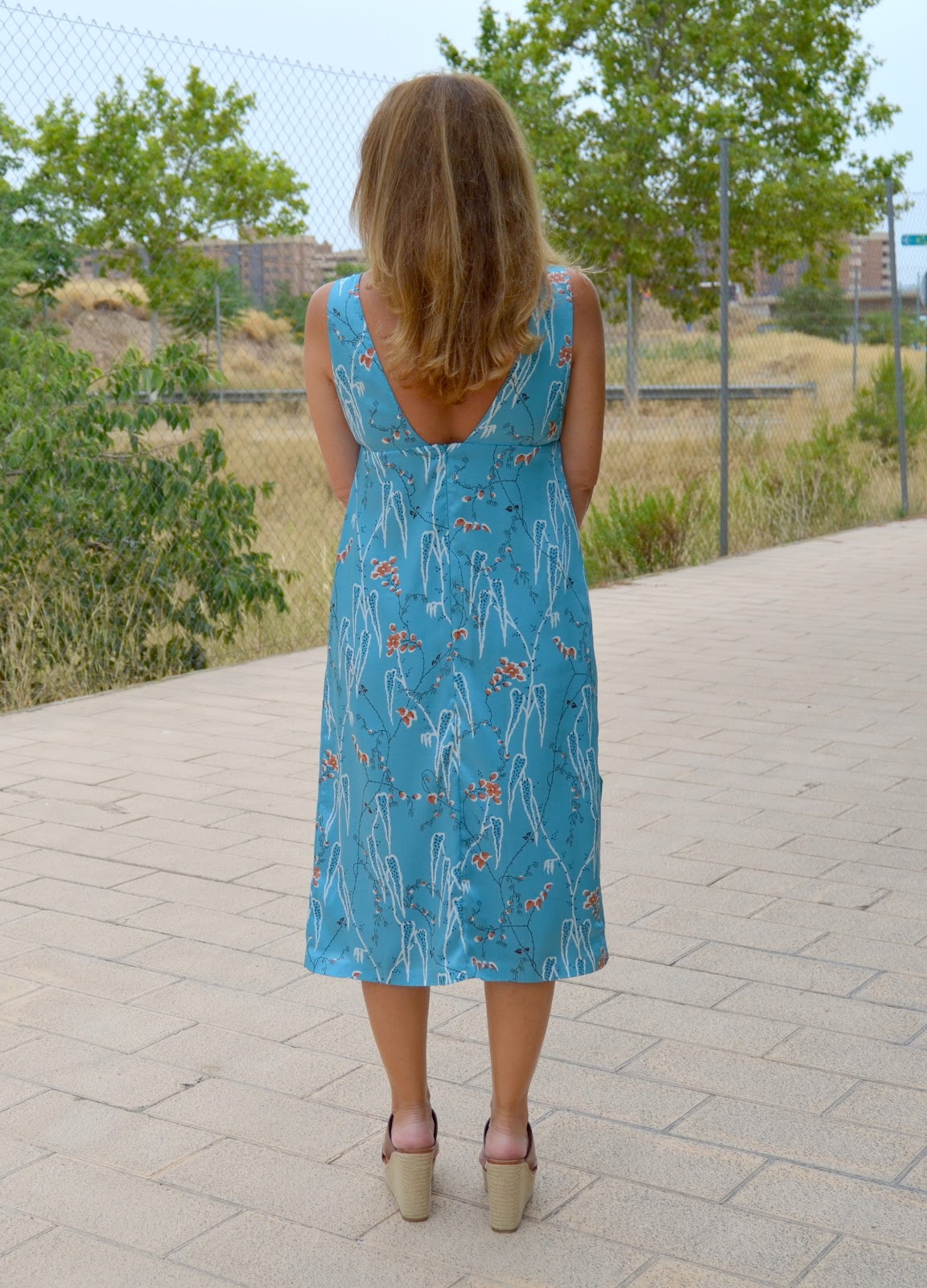 Estée Placard. JAPANESE PRINT DRESS.