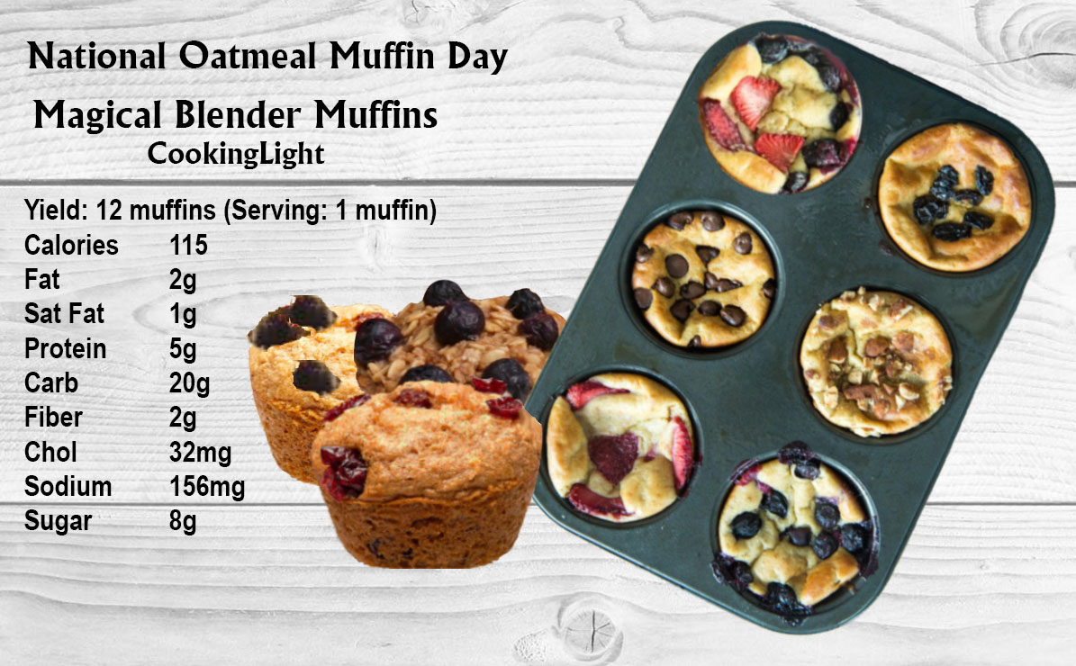 Dietitians Online Blog Oatmeal Muffin Day, Magical Oatmeal Muffins