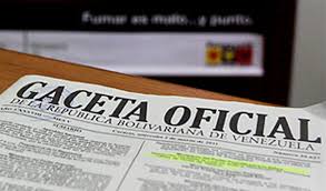 Gaceta oficial Nº 40.936 01 de julio de 2016 Gaceta oficial Nº 40.936 01 de julio de 2016