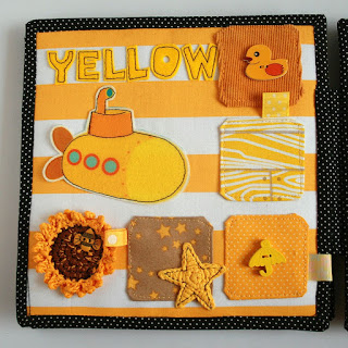 Book of colors. Handmade by TomToy fabric book for kids