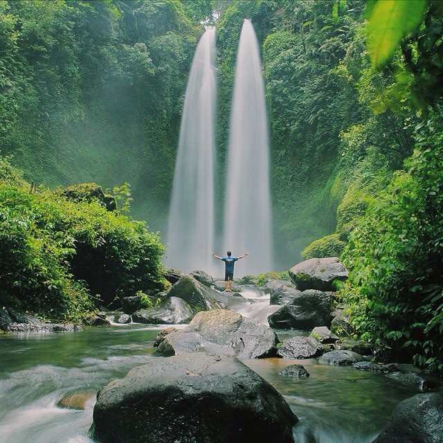 Tiu Teja Waterfallis Favorite Destination Young People Hits in Lombok