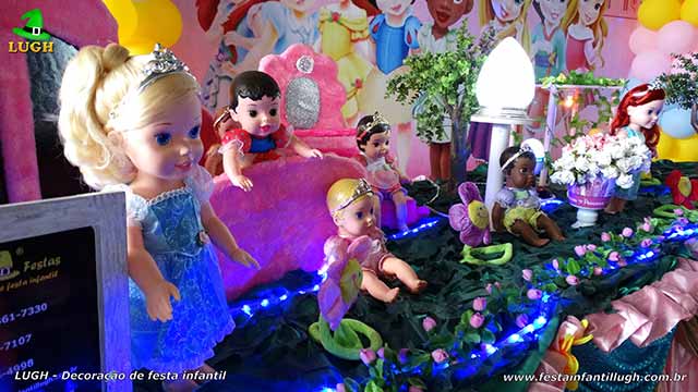 Decoração com tema infantil Princesas Baby Disney