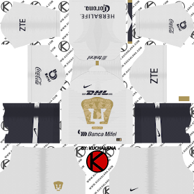 Pumas UNAM 2018/19 Kit - Dream League Soccer Kits