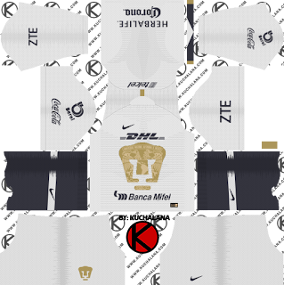 Pumas UNAM 2018 19 Kit Dream League Soccer Kits Kuchalana