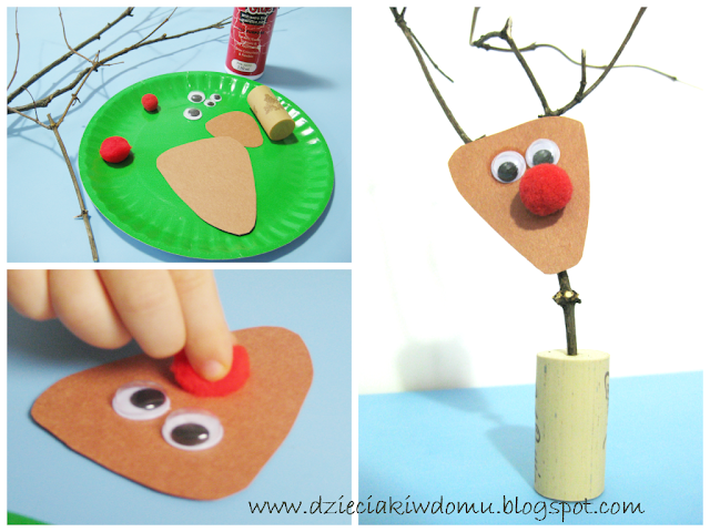 rudolf renifer z patyków dla dzieci rudolf renifer z patyków dla dzieci