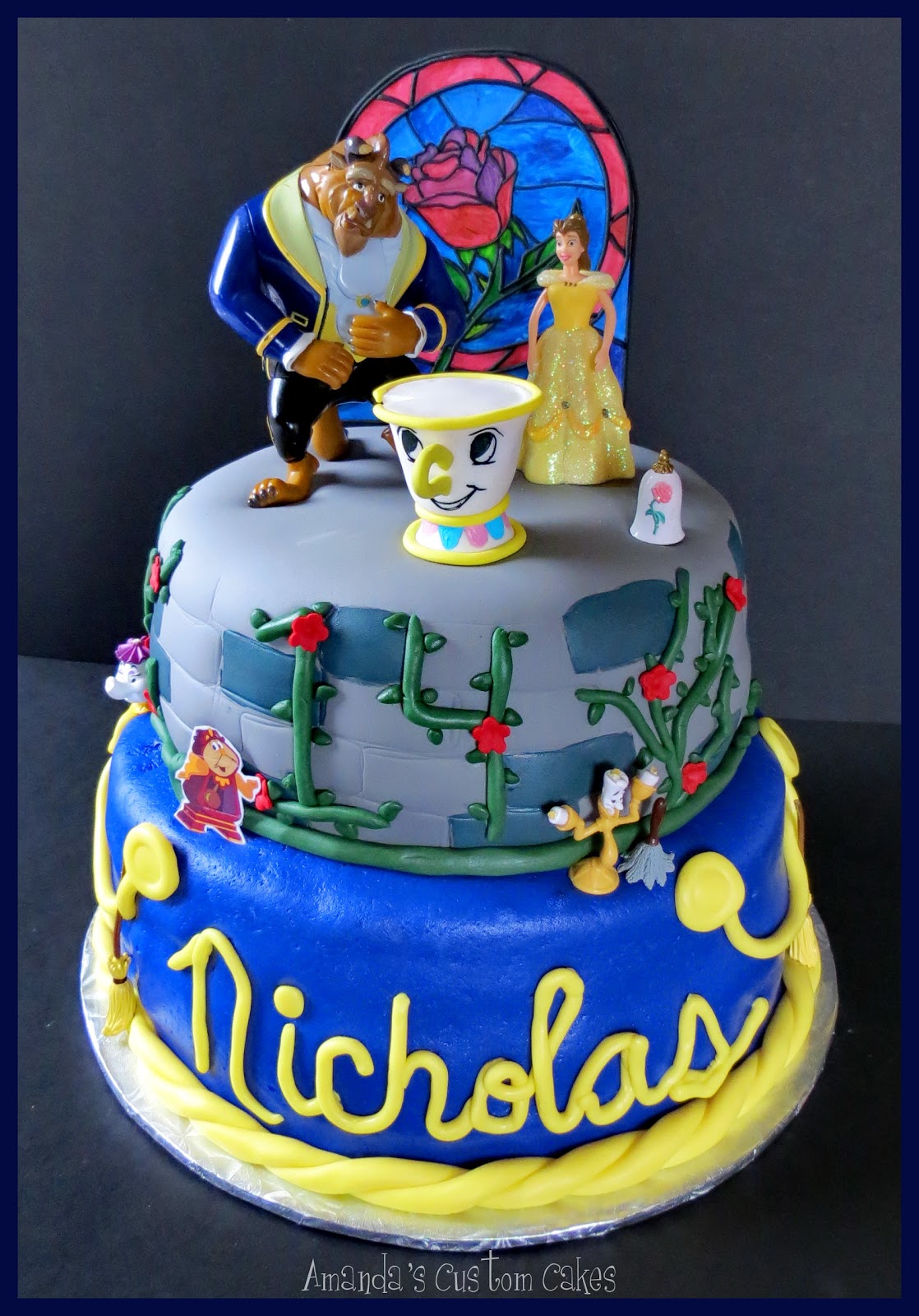 Amanda's Custom Cakes: Beauty & The Beast Cake