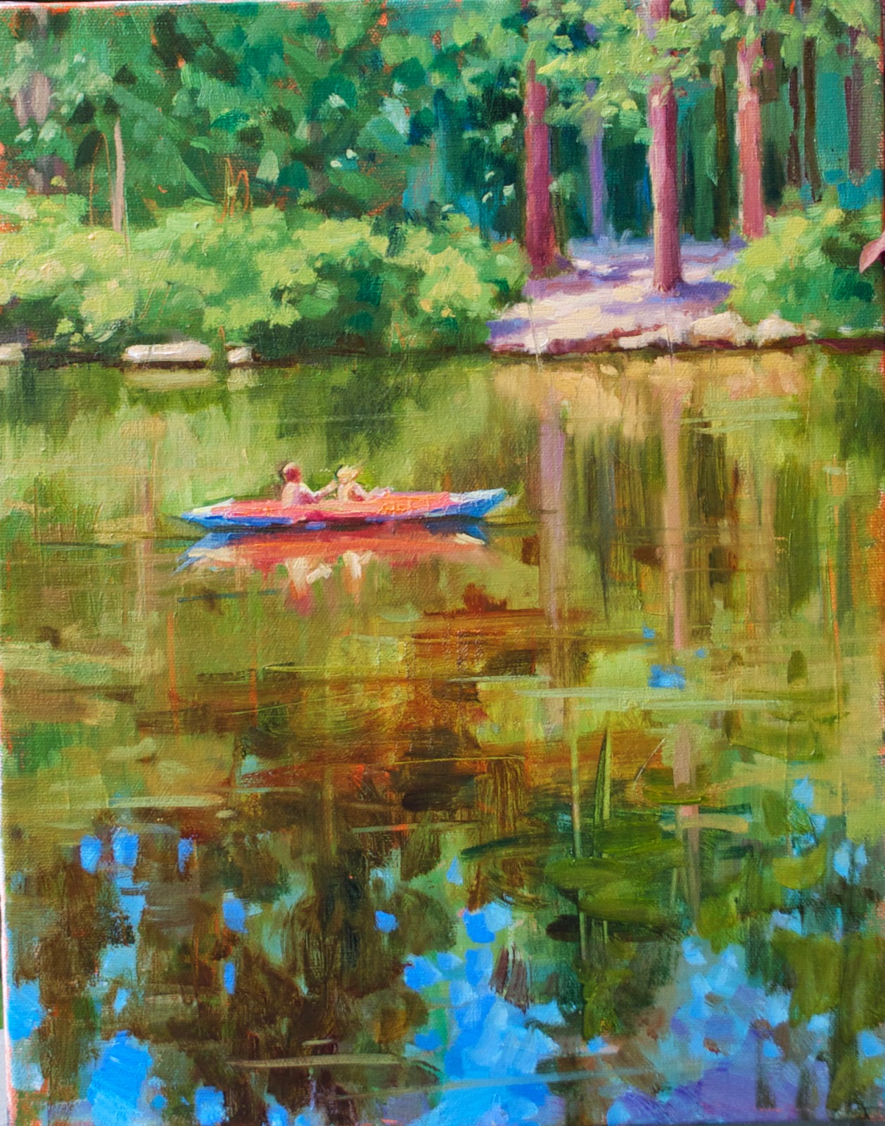 EMILIYA LANE ART RED CANOE 