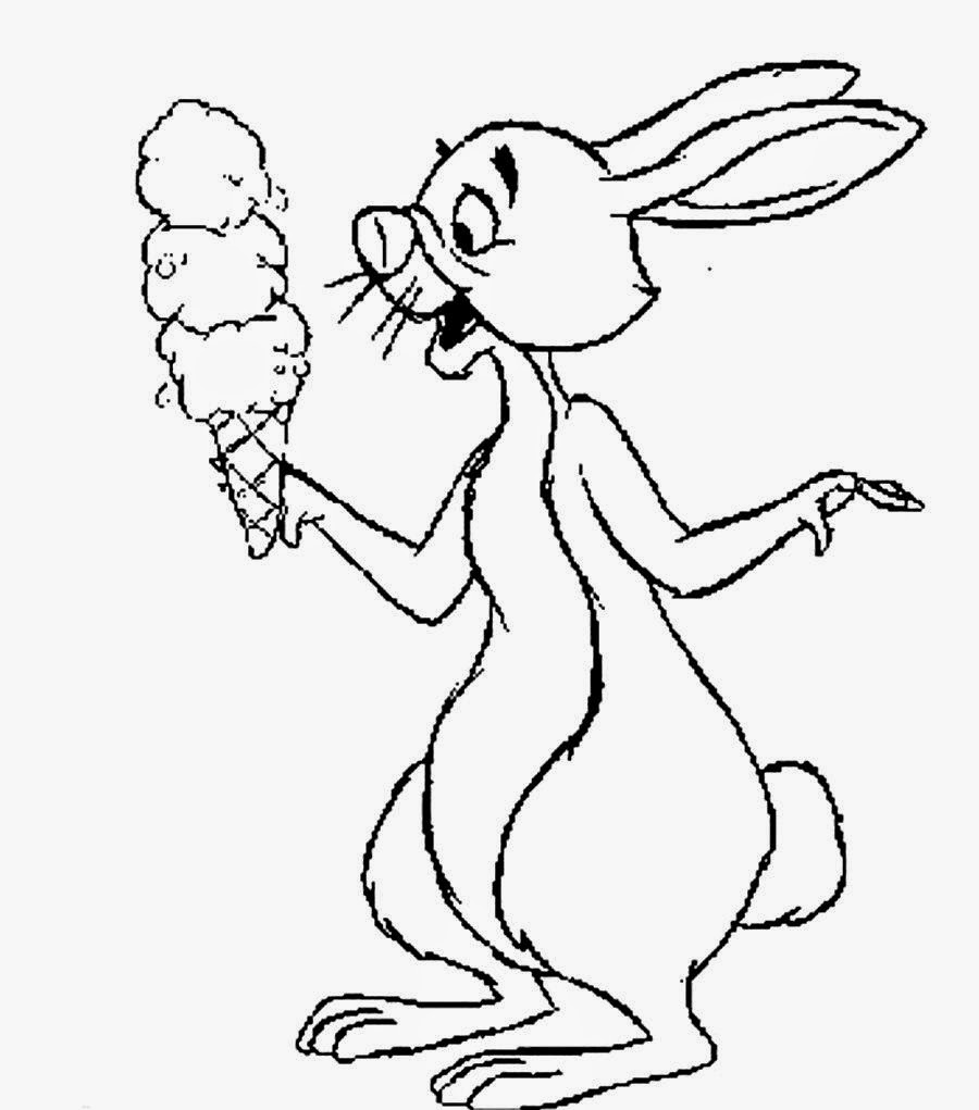 rabbit from winnie the pooh coloring pages - photo #15