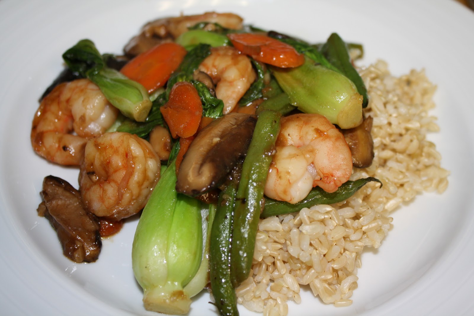 Cammy's Kitchen Shrimp and Veggie StirFry with Oyster Sauce