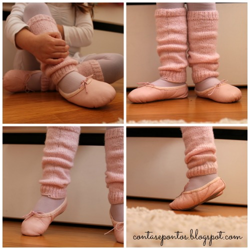 Perneiras rosa - a minha pequena bailarina Perneiras rosa - a minha pequena bailarina