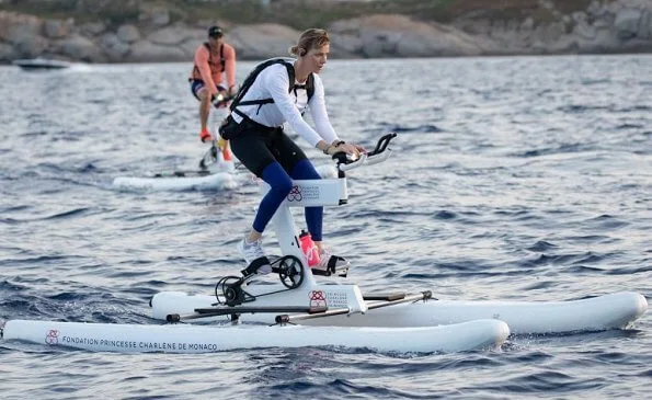 Princess Charlene is currently in Corsica together with her family, Prince Albert, Hereditary Prince Jacques and Princess Gabriella