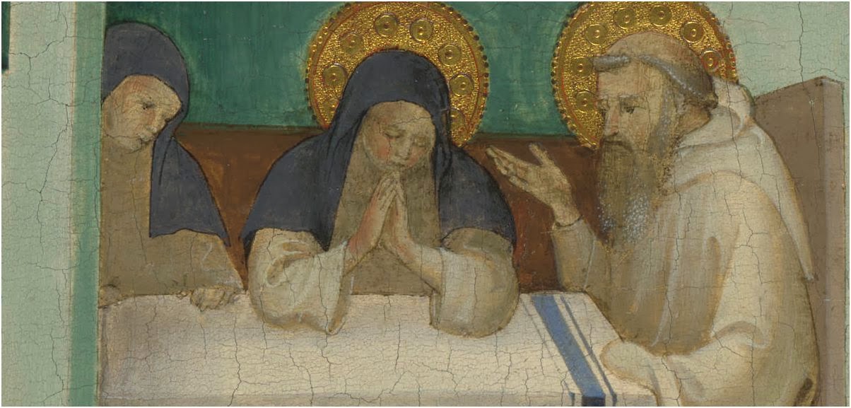 San Benedetto E Santa Scolastica Romualdica: Santa Scolastica nell'arte