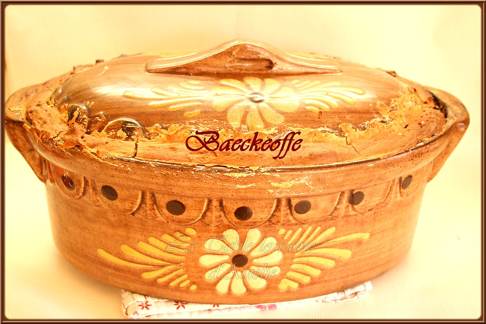 LA TABLE LORRAINE D'AMELIE BAECKEOFFE (revisité à ma manière)