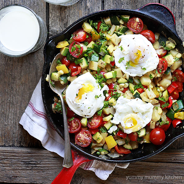 Summer Vegetable Skillet Hash