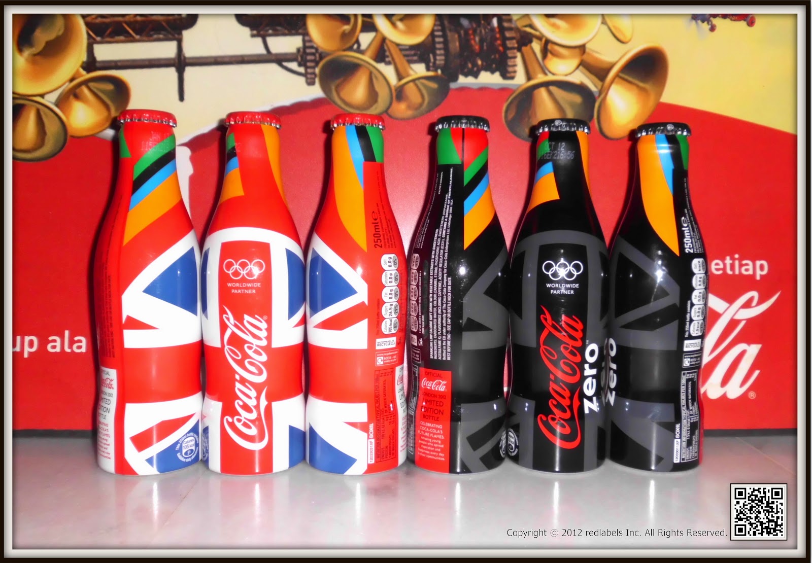 Aluminum Bottle Collector Club CocaCola London Olympic 2012 Red Union