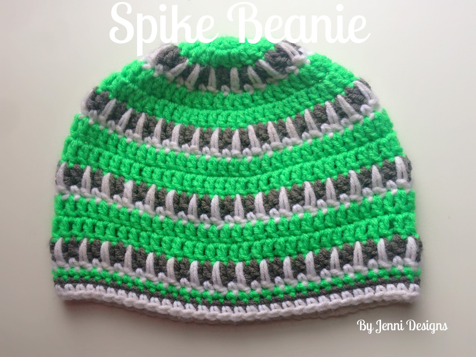 by jenni designs free crochet pattern youth size spike beanie by jenni designs free crochet pattern youth size spike beanie