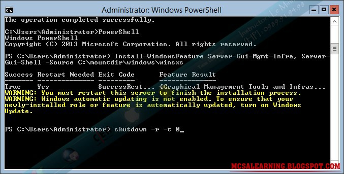 Successfully Convert Windows Server Gui To Core Windows