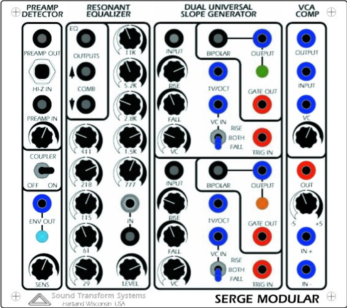 Serge Modular Synthesizer Info Audio Interface