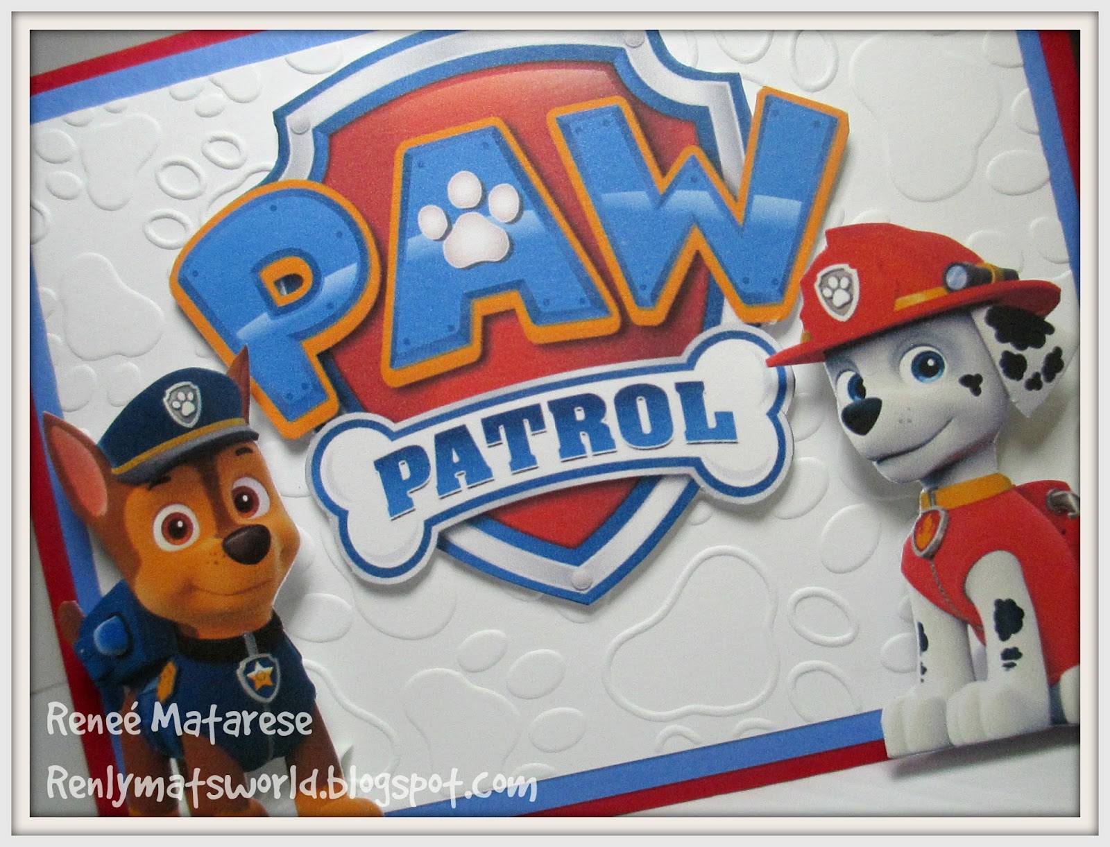 Renlymat's World: Paw Patrol birthday card