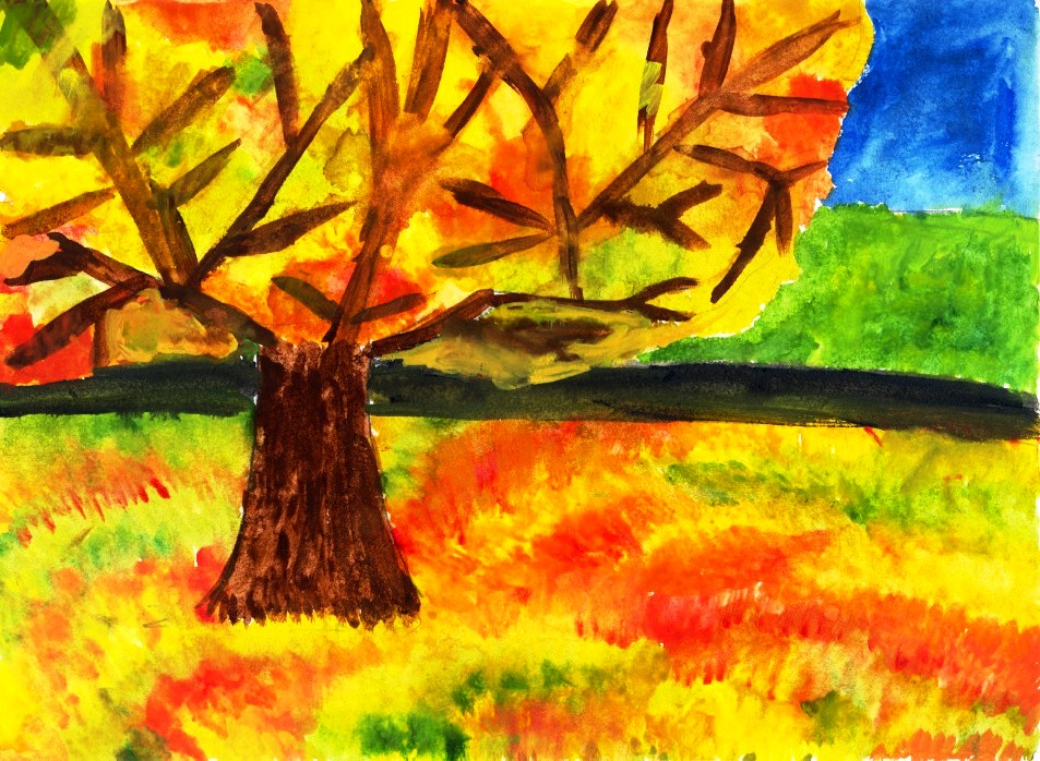 Рисунок золотая осень 7 класс. Рисование Золотая осень. Рисунок осень 1 класс. Рисование 3 класс осень. Золотая осень детские рисунки