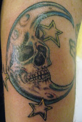 moon skull tattoo face designs nadine morris tattoos stars fresh death ink dance
