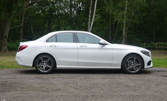 Mercedes-Benz C220 AMG Line side view