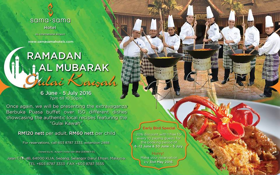 Senarai Buffet Ramadhan Putrajaya 2016 sama-sama hotel klia