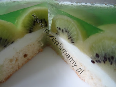 Ciasto z galaretką i kiwi Ciasto z galaretką i kiwi
