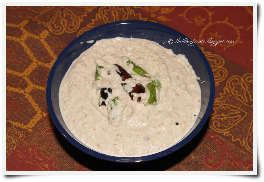 Food for art, heart and thought! Palli Ulli pachadi/Groundnut and Onion chutney