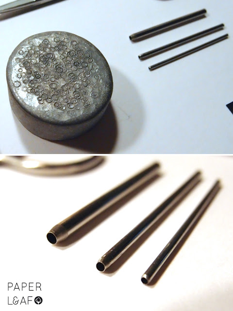 Paper Leaf - paper jewellery - handmade tools