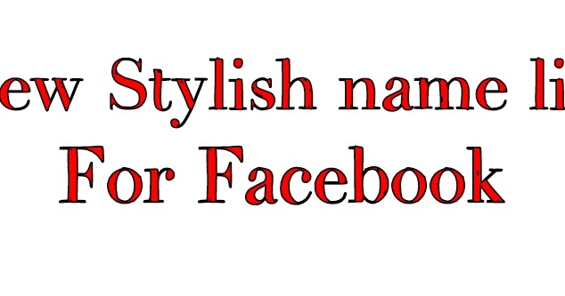 Stylish NaMe IDs FB