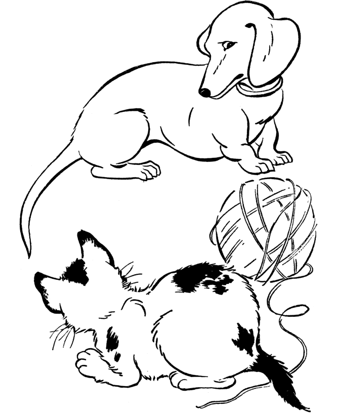 Kids Page: Dog For Kids Coloring Pages