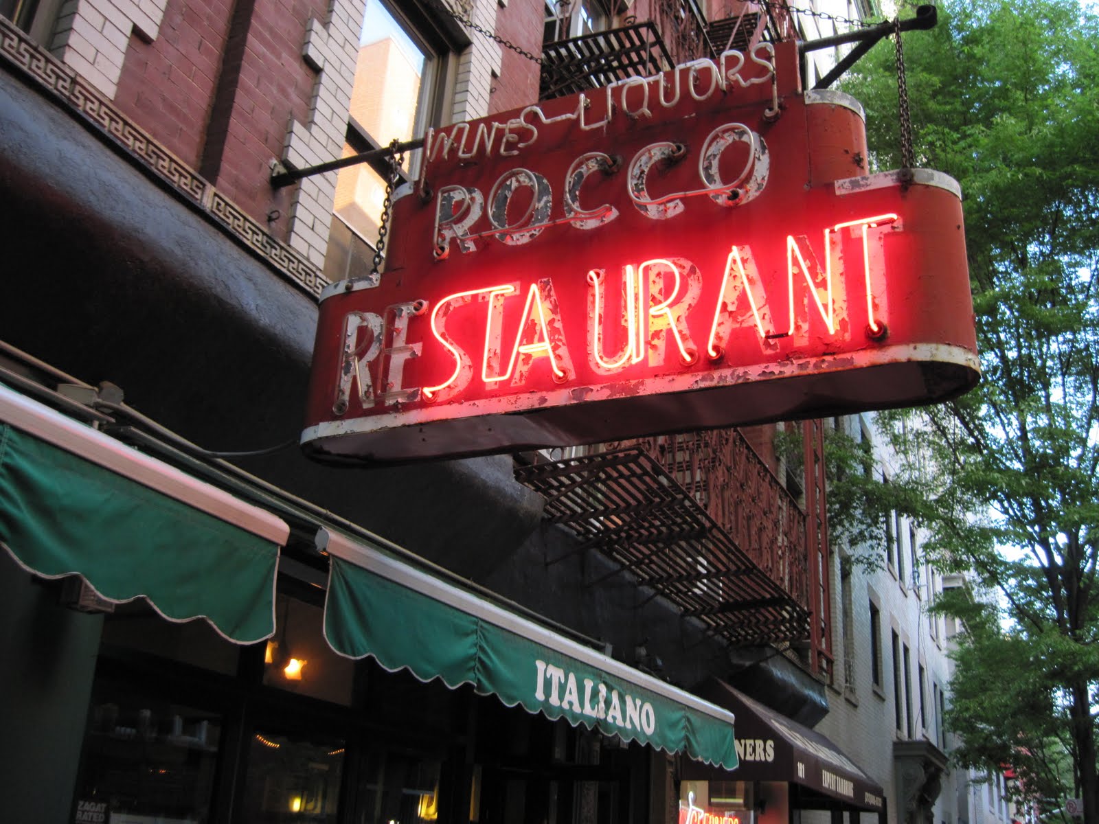Mitch Broder's Vintage New York Rocco Ristorante Light Up the Place