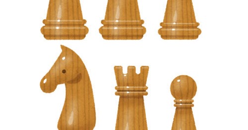 いろいろなチェスの駒のイラスト 白 かわいいフリー素材集 いらすとや