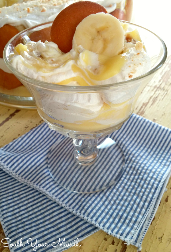 Shortcut Southern Banana Pudding! An easy but still oh-so-delicious recipe for banana pudding that you can whip up quick without all the work!