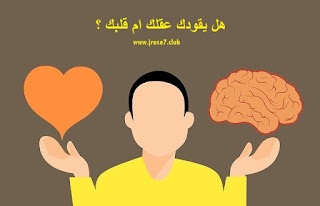 هل يقودك عقلك ام قلبك ؟! يقودك,عقلك,قلبك,التفكير,العائلة,العمل,الزملاء,الاصدقاء,الزميل,المجتمع,اختبار,ترفيه,الألغاز,ألعاب التفكير