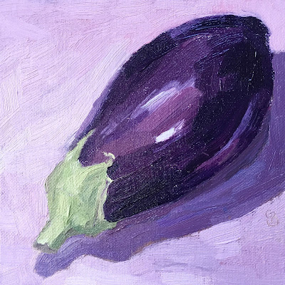 #57 ‘Aubergine’ 6×6″