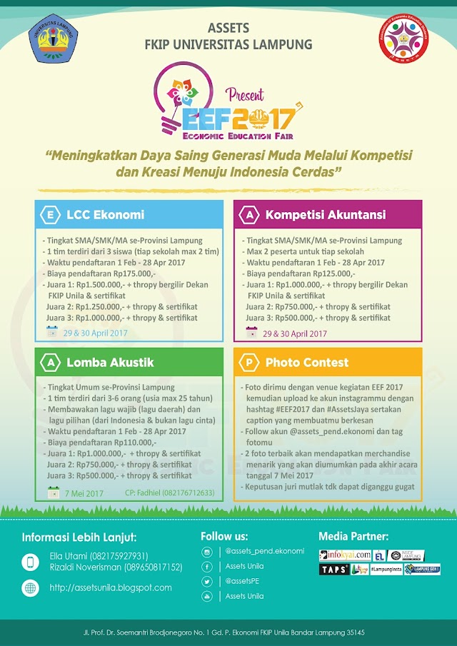 LCC Ekonomi dan Kompetisi Akuntansi Tingkat SMA/SMK/MA Se-Provinsi Lampung Tahun 2017