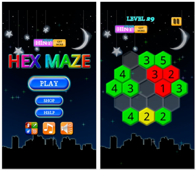 The Best iphone, ipad Puzzle Apps and Mechanical Puzzles Hex Maze free puzzle app for iphone, ipad