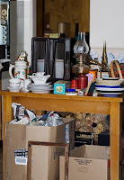 A bunch of vintage items earmarked for a garage sale back in 2008.