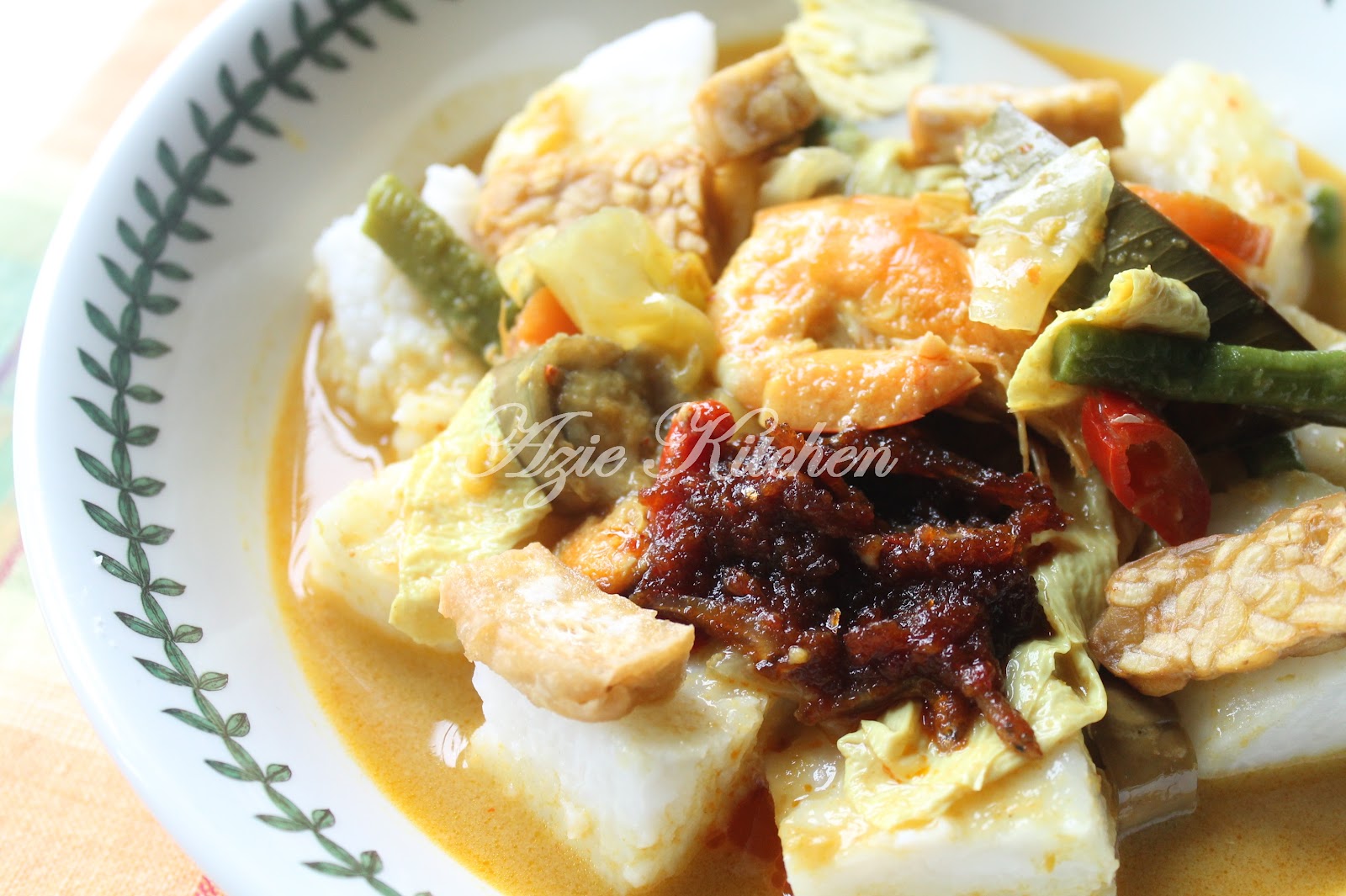 Kuah Lodeh Dan Nasi Impit - Azie Kitchen
