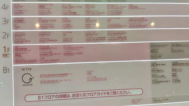 Je suis allé au centre commercial Kitte, il est géré par la poste japonaise.