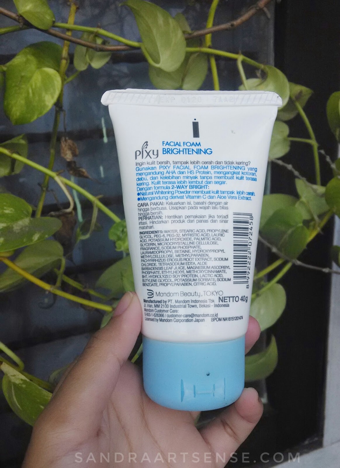 pixy brightening facial foam