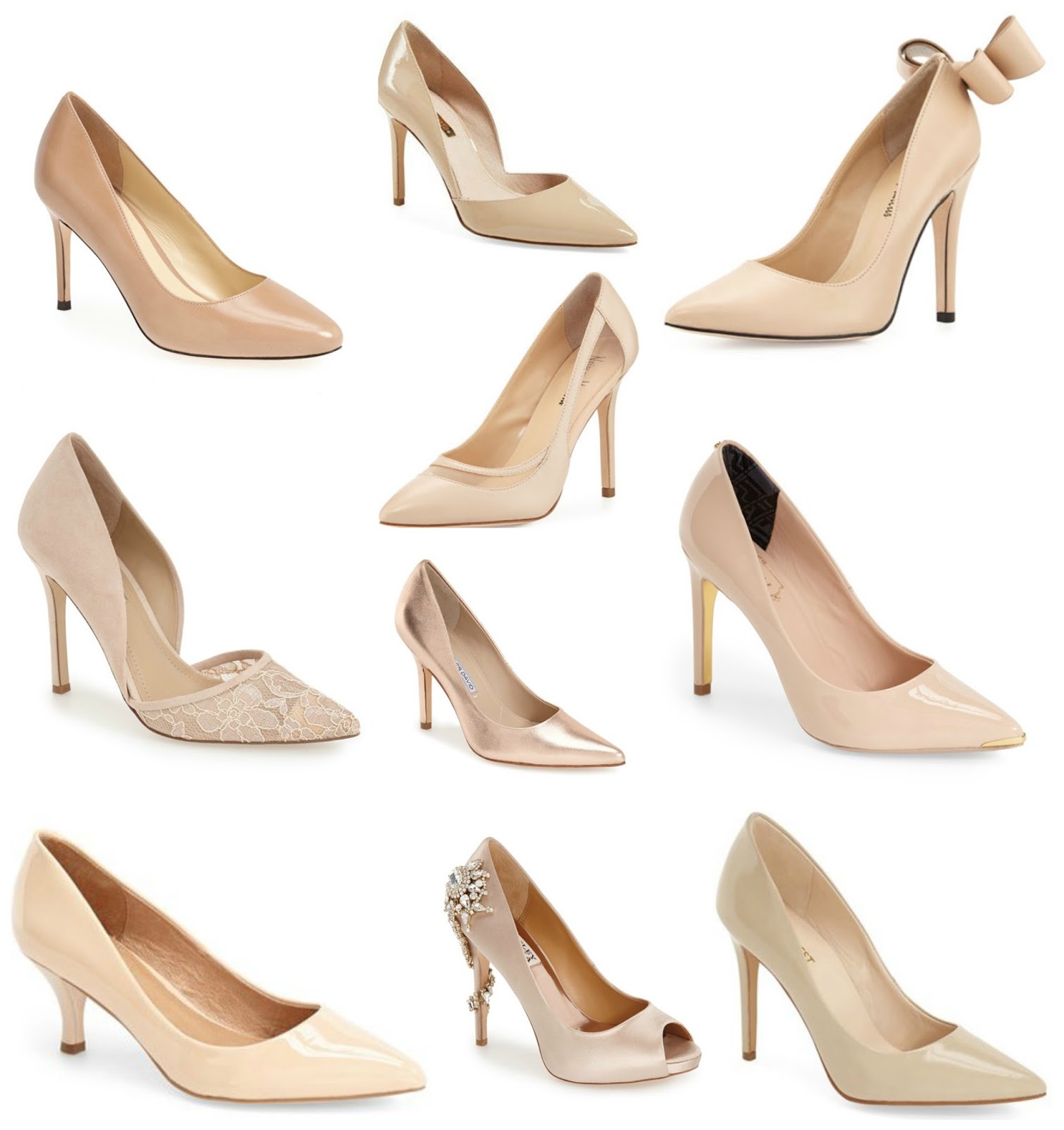 classic nude pumps