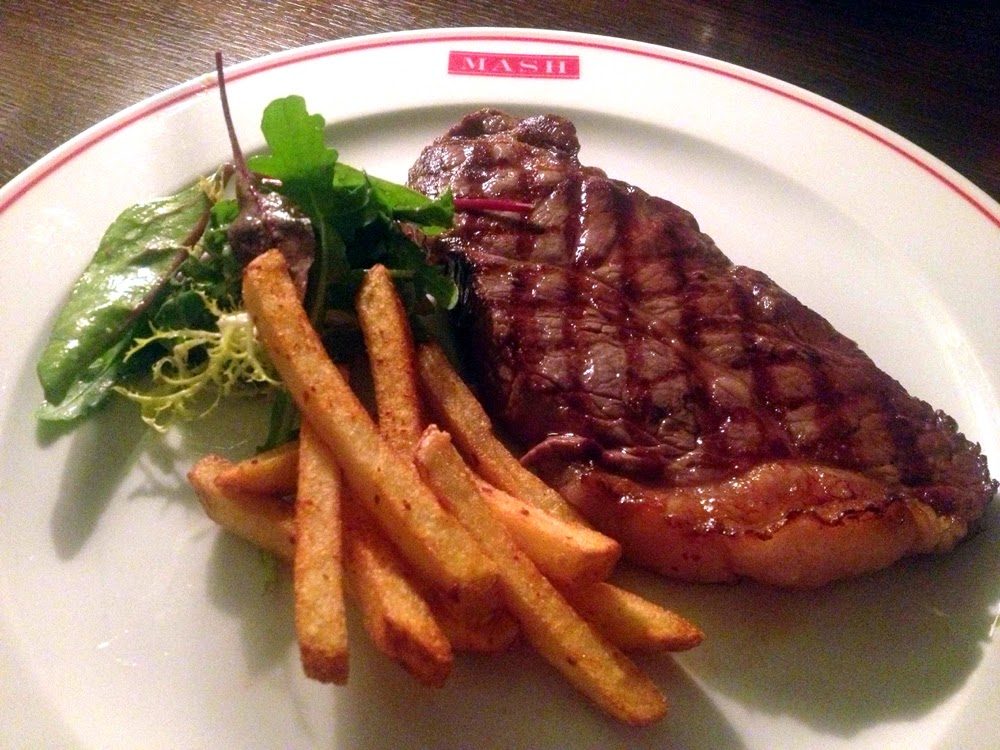 Steak at MASH Danish restaurant in London