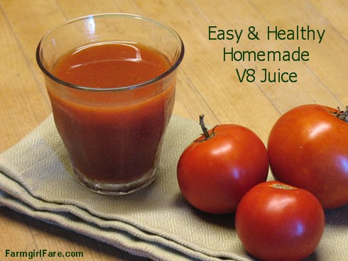 Making Tomato Vegetable Juice in the Ninja Blender–AKA: DIY V8