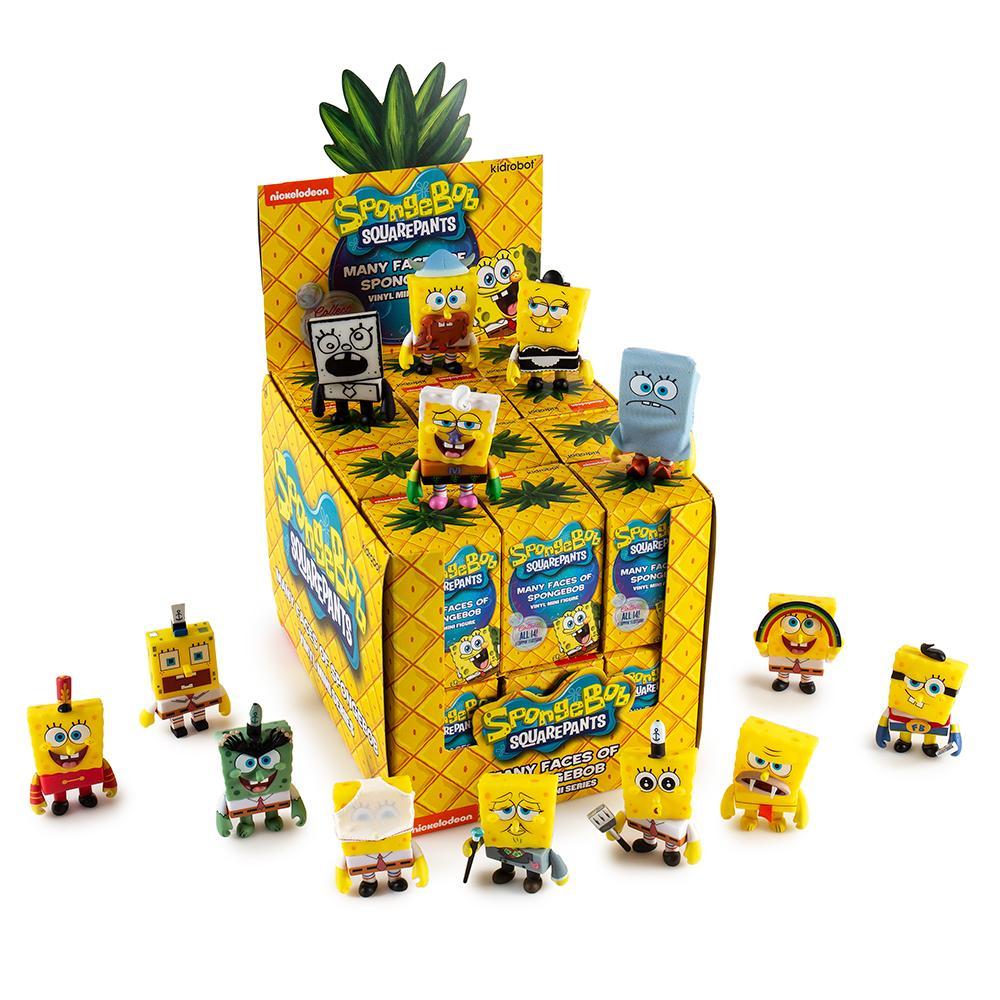 NickALive! Kidrobot Releases 'Many Faces of SpongeBob' Mini Series and