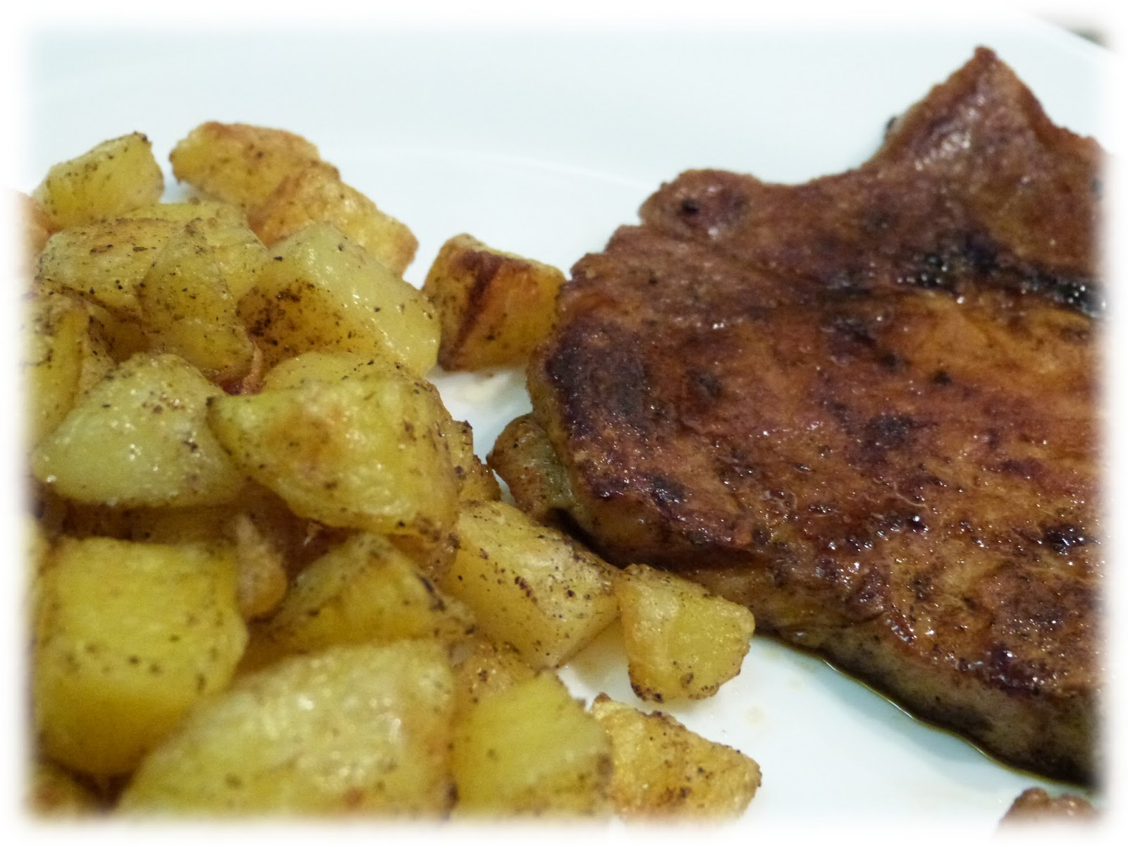 Cuisine Campus Côte de porc à la sauce soja et pommes de terre au four